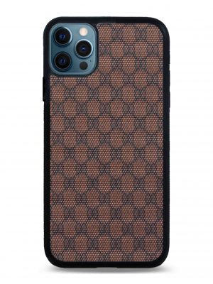 Seamless style real feel  texture Leather Cover for Iphone