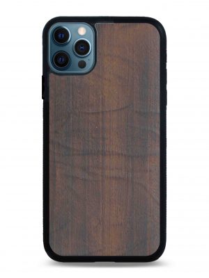 Wooden real feel texture Leather Cover for Iphone