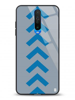 Airforce blue speed up arrow Premium Glass Cover for Redmi