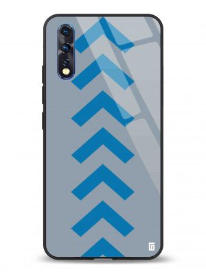 Airforce blue speed up arrow Premium Glass Cover for Vivo