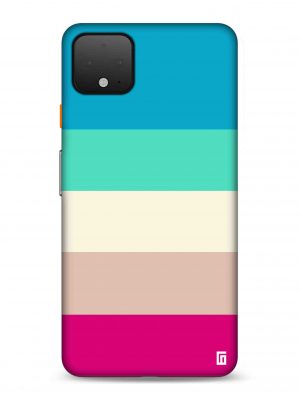 Blue, green, skin & pink lines Designer Slim Cover for Google