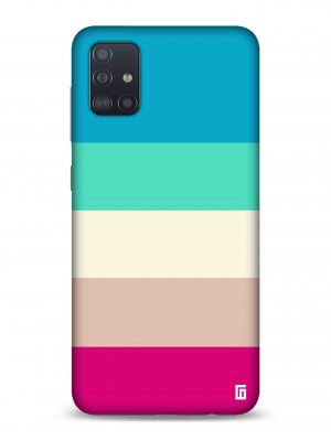 Blue, green, skin & pink lines Designer Slim Cover for Samsung