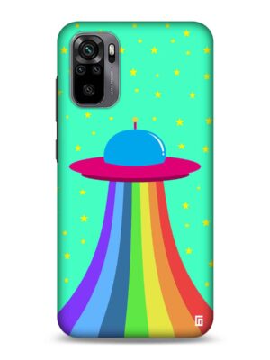 Aqua green rainbow UFO Designer Slim Cover for Redmi