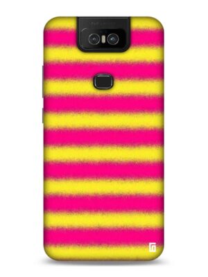 Baby Pink yellow spray stripes Designer Slim Cover for Asus