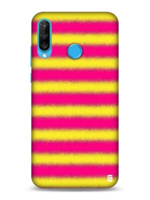 Baby Pink yellow spray stripes Designer Slim Cover for Huawei