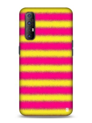 Baby Pink yellow spray stripes Designer Slim Cover for Oppo