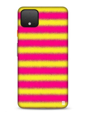 Baby Pink yellow spray stripes Designer Slim Cover for Google