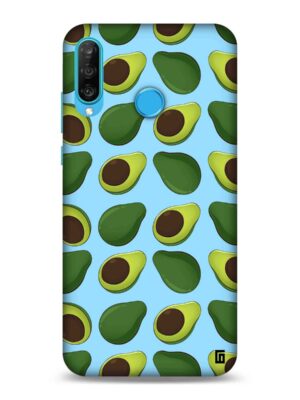 Baby blue Avocado pattern Designer Slim Cover for Huawei