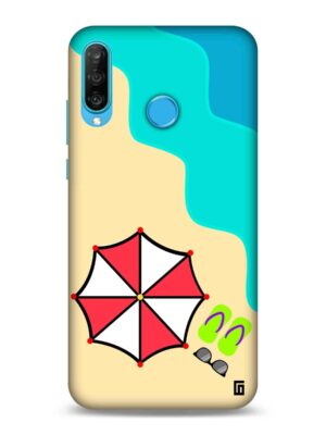 Beach design Designer Slim Cover for Huawei