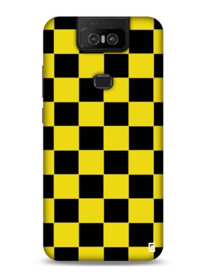 Black Musturd checkered Designer Slim Cover for Asus