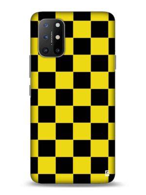 Black Musturd checkered Designer Slim Cover for One Plus