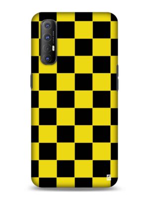 Black Musturd checkered Designer Slim Cover for Oppo