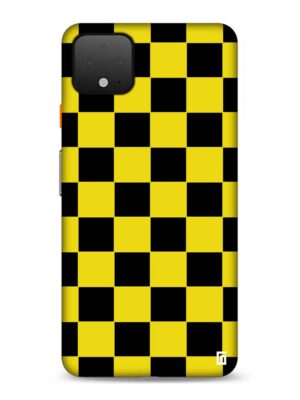 Black Musturd checkered Designer Slim Cover for Google