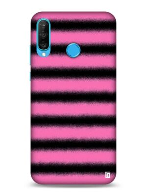 Black & baby pink spray stripe design Designer Slim Cover for Huawei