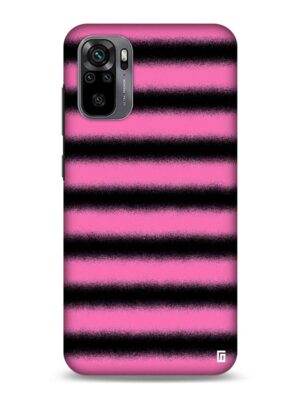Black & baby pink spray stripe design Designer Slim Cover for Redmi