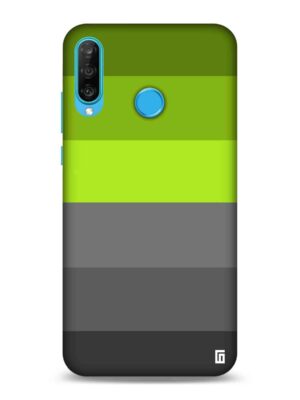 Black & green stripes design Designer Slim Cover for Huawei
