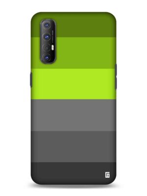 Black & green stripes design Designer Slim Cover for Oppo