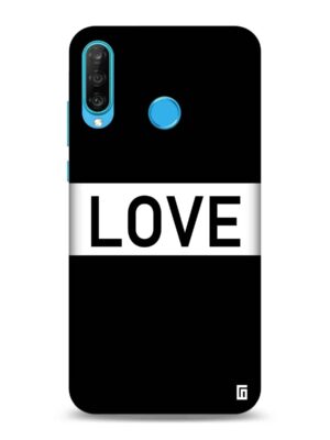 Black love Designer Slim Cover for Huawei
