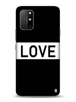 Black love Designer Slim Cover for One Plus