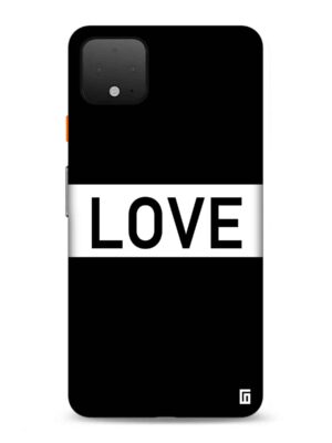 Black love Designer Slim Cover for Google