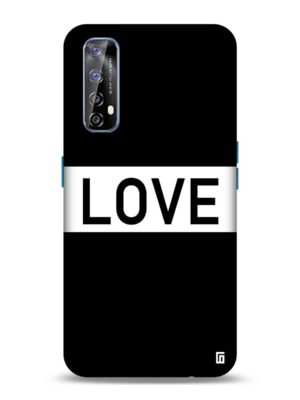 Black love Designer Slim Cover for Realme