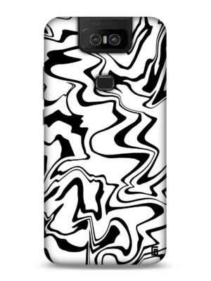 Black & white marble texture Designer Slim Cover for Asus
