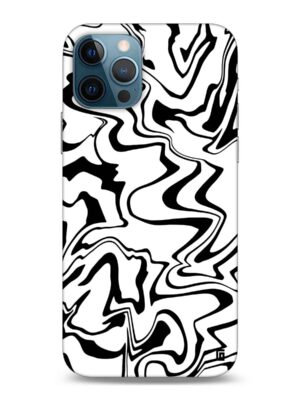 Black & white marble texture Designer Slim Cover for Iphone