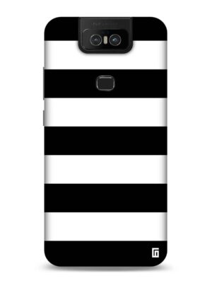 Black & white stripes Designer Slim Cover for Asus