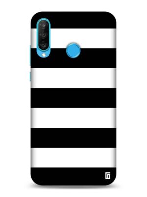 Black & white stripes Designer Slim Cover for Huawei