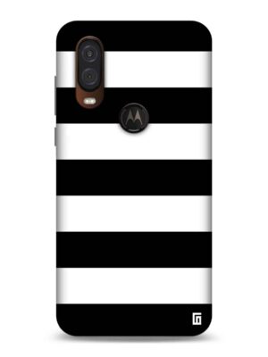 Black & white stripes Designer Slim Cover for Moto