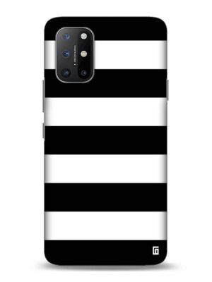 Black & white stripes Designer Slim Cover for One Plus