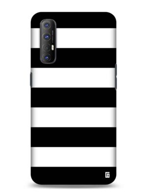 Black & white stripes Designer Slim Cover for Oppo