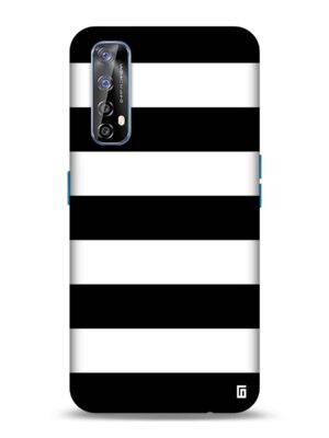 Black & white stripes Designer Slim Cover for Realme