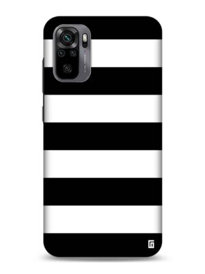 Black & white stripes Designer Slim Cover for Redmi