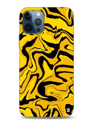 Black & yellow marble texture Designer Slim Cover for Iphone