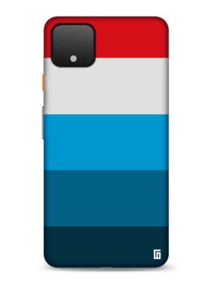 Blue, gray & red stripes Designer Slim Cover for Google