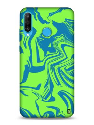 Blue & green texture Designer Slim Cover for Huawei
