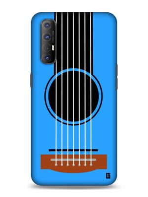 Blue guitar design Designer Slim Cover for Oppo