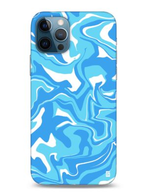 Blue & white marble texture Designer Slim Cover for Iphone