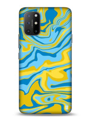 Blue & yellow texture Designer Slim Cover for One Plus