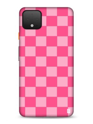 Blush Bubblegum Checkered Designer Slim Cover for Google