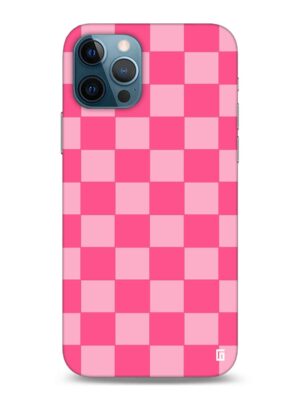 Blush Bubblegum Checkered Designer Slim Cover for Iphone