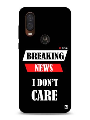 Breaking news I don’t care Designer Slim Cover for Moto