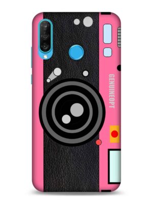 Brick pink camera design Designer Slim Cover for Huawei