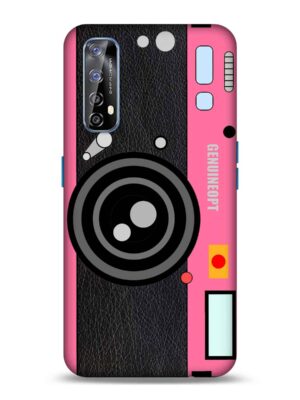 Brick pink camera design Designer Slim Cover for Realme