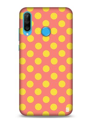 Butter yellow atoms Designer Slim Cover for Huawei