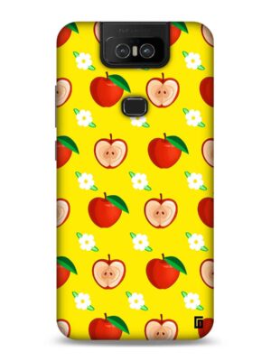 Butterscotch yellow apple pattern Designer Slim Cover for Asus