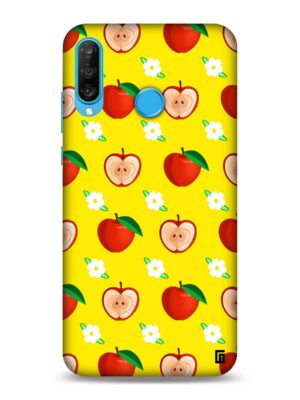 Butterscotch yellow apple pattern Designer Slim Cover for Huawei
