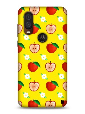 Butterscotch yellow apple pattern Designer Slim Cover for Moto