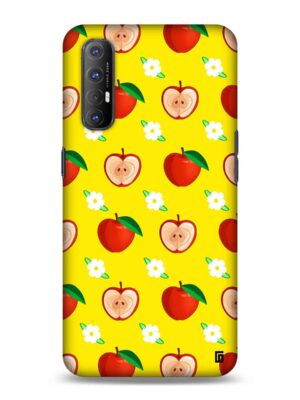 Butterscotch yellow apple pattern Designer Slim Cover for Oppo